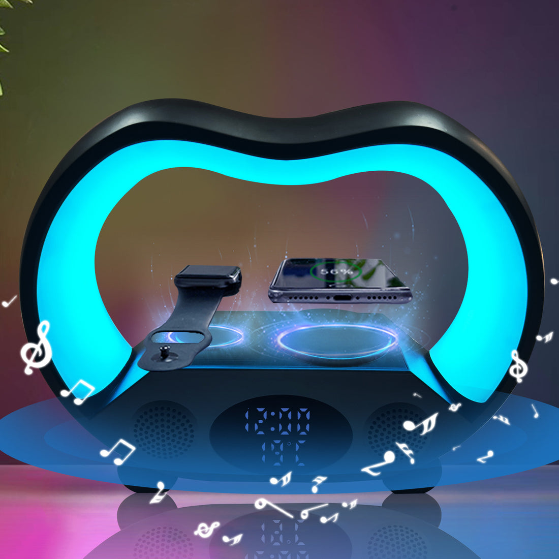 6 In 1 Smart Remote Control Bluetooth t LED Table Lamp