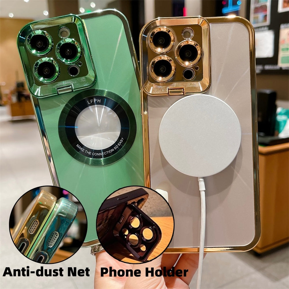 Electroplated Phone Case Luxury Plating CD Pattern